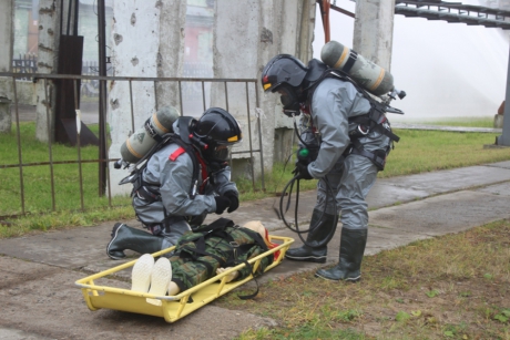 Учения по ликвидации крупной техногенной аварии прошли в г. Сыктывкар