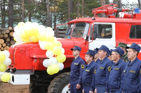 В Республике Бурятия  открылась новая федеральная пожарно-спасательная часть и заступил на боевое дежурство новый пожарный автомобиль