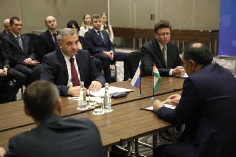 Глава МЧС России Владимир Пучков провел рабочую встречу с Рустамом Назарзода Глава МЧС России Владимир Пучков провел рабочую встречу с Рустамом Назарзода