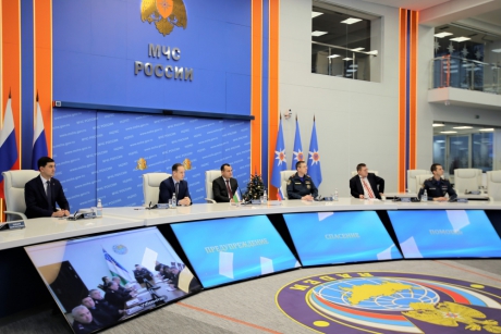 Делегация Республики Узбекистан посетила Национальный центр управления в кризисных ситуациях МЧС России
