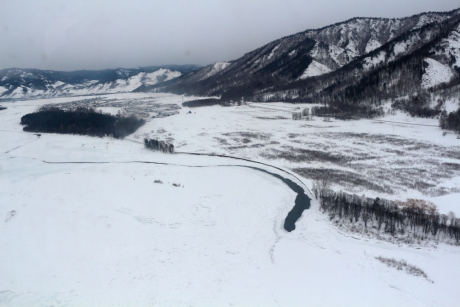 МЧС России контролирует ледовую обстановку с воздуха