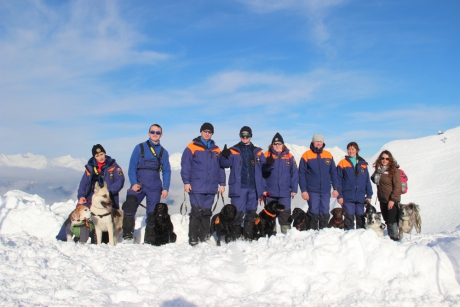 Кинологические расчеты Южного регионального поисково-спасательного отряда завершили  тренировку по лавинной подготовке