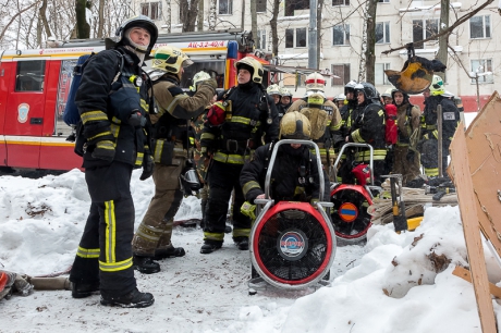 В Москве прошли занятия по практическому вентилированию зданий и сооружений в условиях пожара