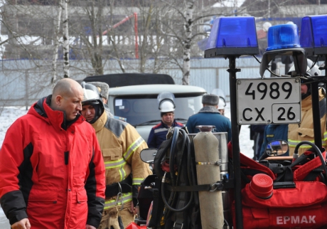 Заместитель министра Сергей Кададов проверил готовность сил и средств Ставрополья к реагированию на сезонные риски