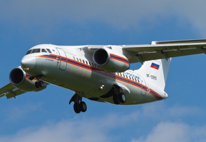 Спецборт МЧС России осуществляет санитарно-авиационную эвакуацию тяжелобольного ребенка из г. Москвы в лечебное учреждение г. Омска