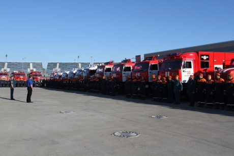 Журналистам продемонстрировали готовность сочинских спасателей к обеспечению безопасности чемпионата мира по футболу