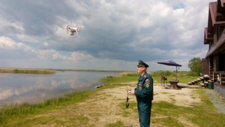 В Тюмени сотрудники МЧС выявляют несанкционированные пляжи с помощью беспилотников