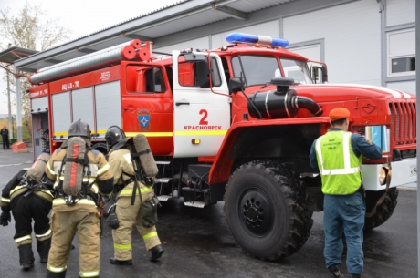 Красноярские спасатели провели учения на объекте Универсиады-2019