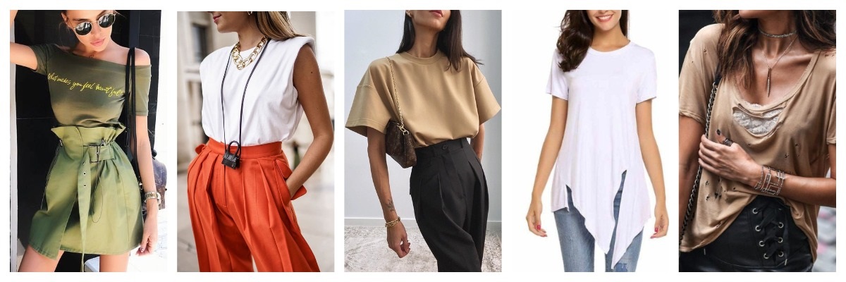 Модные женские футболки текущего сезона