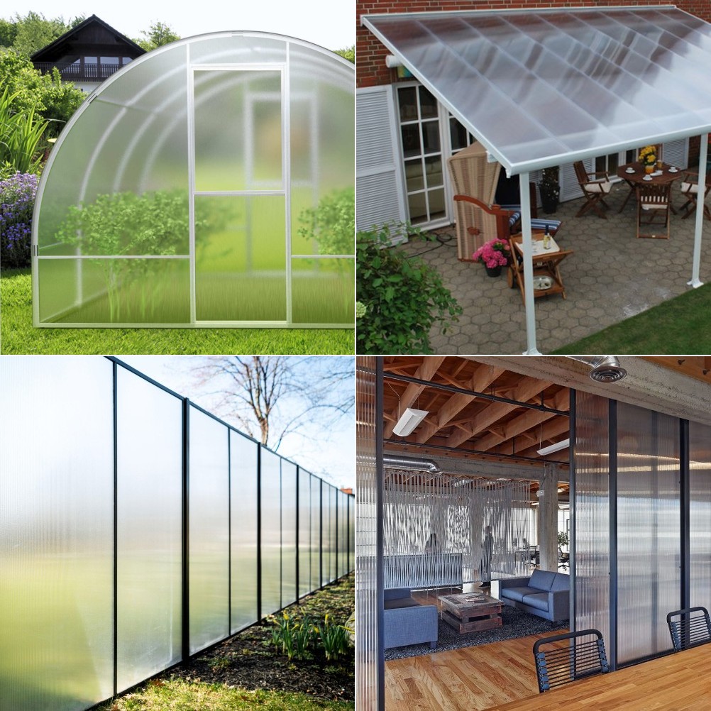 Какой поликарбонат используют для строительства теплиц